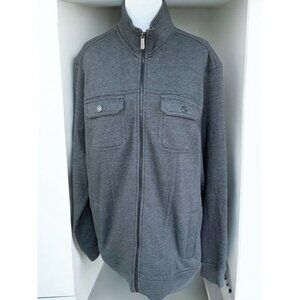 Apt 9 Mens Modern-Fit Military Style Jacket Fleece Lined Long Sleeve Gray New XL